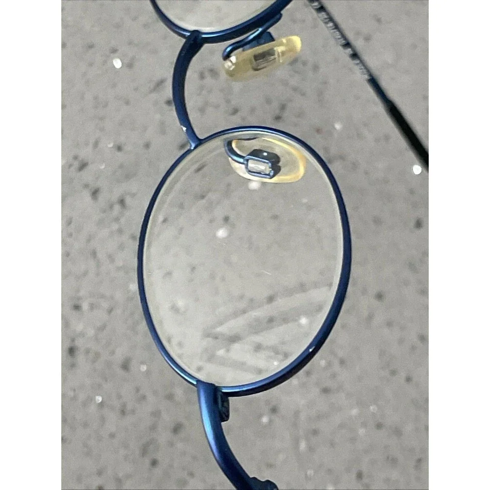 PUZZLE Eyeglasses Frames ONLY 35 01X0718-120 40-19-120 Blue Full Rim Round